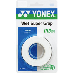 Yonex Super Grap Overgrips x 3 White