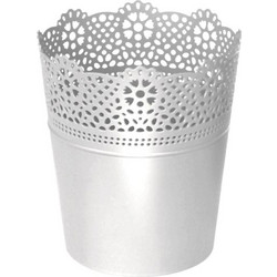 Iliadis Lace Κασπώ Πλαστικό Λευκό Φ11x13εκ.