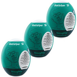 Satisfyer Naughty Pocket Egg Αυνανιστήρι 3τμχ