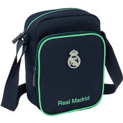 Real Madrid Ανδρική Τσάντα Ώμου / Χιαστί Μαύρη S4313239