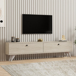 Έπιπλο τηλεόρασης χρώμα travertine 160x25x35εκ