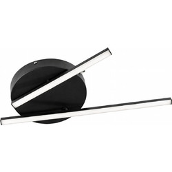 VenCore Crossline Black 7741-20013 - Μοντέρνο Φωτιστικό Οροφής Πλαφονιέρα LED 32W Μαύρο Αλουμίνιο με Ρυθμιζόμενο CCT Λευκό - Ημέρας - Θερμό - Χειρισμός CCT μέσω Διακόπτη On-Off - Φ50 x Υ6cm