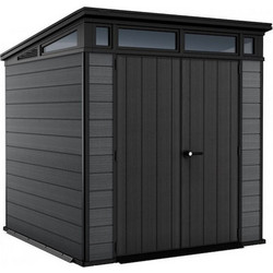 Αποθήκη Κήπου Πλαστική Cortina 7x7 Γκρι Keter 216x218x226cm