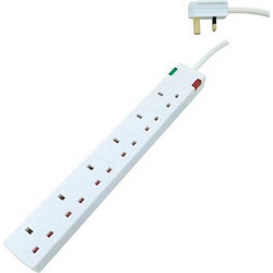 ΠΟΛΥΠΡΙΖΟ 4 ΘΕΣΕΩΝ UK ΜΕ ΚΑΛΩΔΙΟ 3m 3X1,25mm ΜΕ ΠΡΟΣΤΑΣΙΑ ΥΠΕΡΤΑΣΗΣ & ΠΡΟΣΤΑΣΙΑ ΕΠΑΦΩΝ