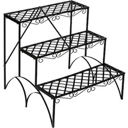Μεταλλική Ζαρντινιέρα 3 Επιπέδων 60 x 60 x 60.5 cm Hoppline HOP1001276
