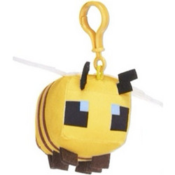 Μπρελόκ Bee Minecraft Κίτρινο Χρώμα Λούτρινο 7cm