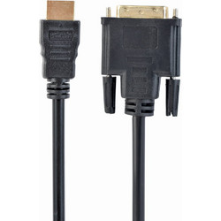 Gembird καλώδιο 1,8 μέτρα, HDMI σε DVI-D αρσενικό/αρσενικό, μαύρο