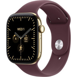 Apple Watch Series 12 Cellular 42mm Titanium Radiant Gold Burgundy
