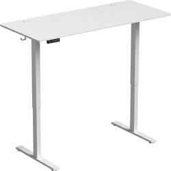 HOMCOM Ηλεκτρικό Γραφείο Ρυθμιζόμενο Λευκό 140x60x72-118cm 838-639V92WT