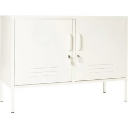 STEELEN COLOR Μεταλλικός Μπουφές 100x40x70cm Πάχους 0.4mm Εσωτερικού Χώρου με Πόδια Signal Cotton White