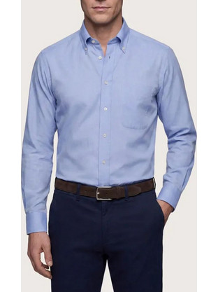 CAMICISSIMA PERMANENT SHIRT LONG SLEEVE LIVORNOH06676-AZURE Blue