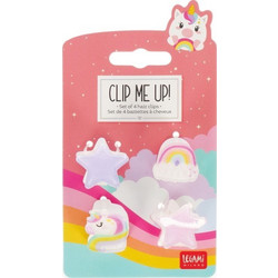 κλιπ για μαλλιά Legami - Clip Me Up - set of 4 mini hair Clips - Unicorn
