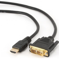 Cablexpert Καλώδιο HDMI Male to DVI-D Male 3m Black