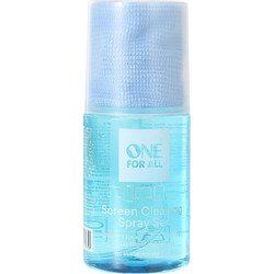 One for All CS4020 screen cleaning Set 200ml Spray for TFT.LCD,LED,OLED.QLED and plasma