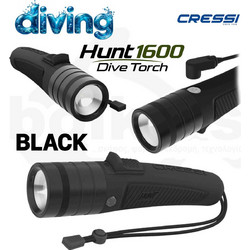 Φακός Κατάδυσης Hunt 1600 CRESSI Μαύρο