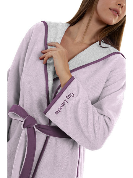 Guy Laroche Μπουρνούζι με Κουκούλα New Comfy Lilac