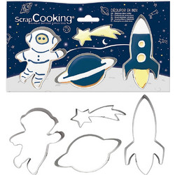 Κουπ Πατ Ανοξείδωτα (Σετ 4τμχ) Scrap Cooking Διάστημα SCC-2084