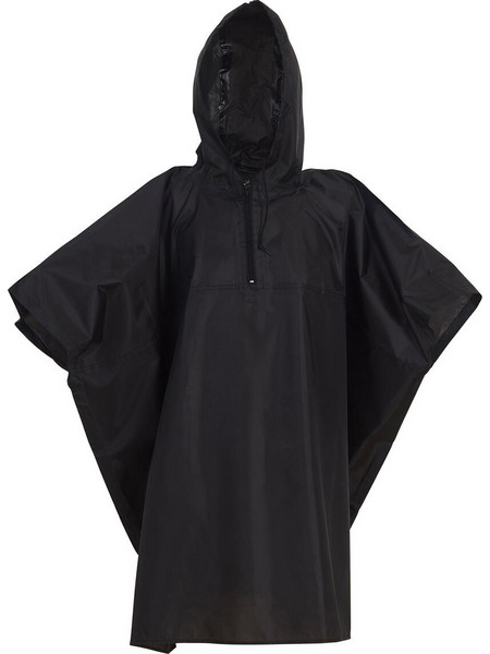Αδιάβροχο poncho Yoko Promo με μεγάλη κουκούλα HVS470 Black