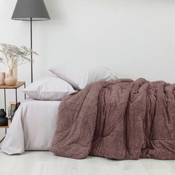 Borea Κουβερτοπάπλωμα Μονό 160x220 Cozy Καφέ