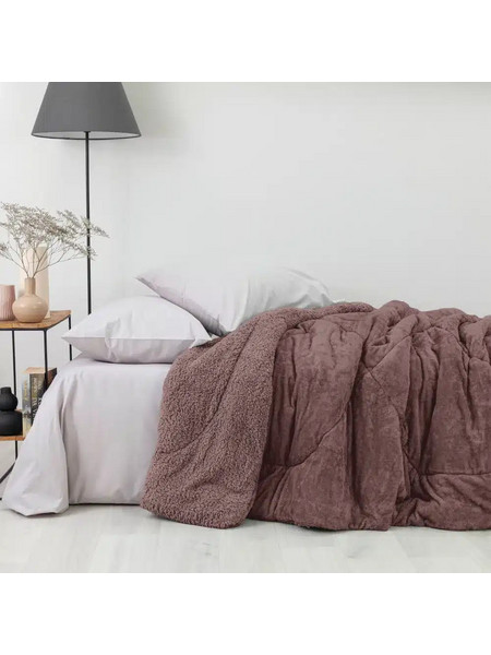 Borea Κουβερτοπάπλωμα Μονό 160x220 Cozy Καφέ