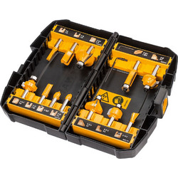 ΚΟΠΤΙΚΑ ΡΟΥΤΕΡ DEWALT DT90016 ΣΕΤ 12ΤΕΜ 8mm