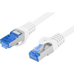 Lanberg S/FTP Cat.6a Καλώδιο Δικτύου Ethernet 3m White PCF6A-10CC-0300-W