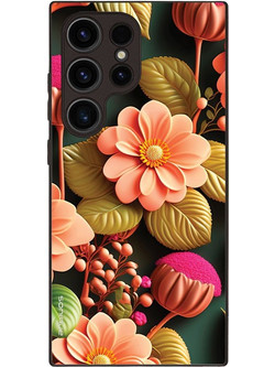 Sonique 3D Flower Series Θήκη Salmon (Samsung Galaxy S24 Ultra)