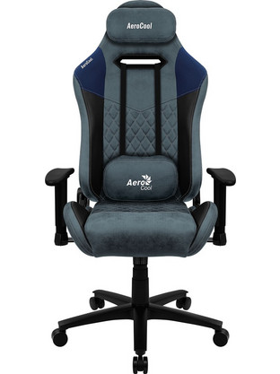 Aerocool Duke Καρέκλα Gaming Υφασμάτινη με Ρυθμιζόμενα Μπράτσα Γκρι AEROAC-280DUKE-BK/BL
