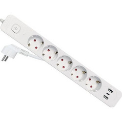 Πολύπριζο Equip CEE7/7 905xSchuko/2xUSBA/USBC