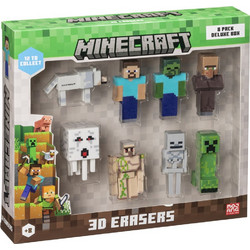 Γόμες P.M.I. Minecraft 3D Erasers - 8 Pack Deluxe Box Ver.A
