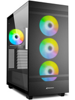 Sharkoon Rebel C50 RGB Black Gaming Full Tower Κουτί Υπολογιστή με Πλαϊνό Παράθυρο