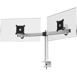 Βάση Monitor Durable for 2 monitors table clamp silver