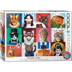 Puzzle Eurographics Funny Cats By Lucia Heffernan 1000 Κομμάτια