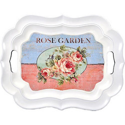 ΔΙΣΚΟΣ ΠΛΑΣΤΙΚΟΣ ROSE GARDEN ΓΩΝΙΕΣ 38*28