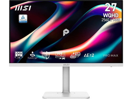 MSI PRO MAX 271QPHW E14 IPS HDR Monitor 27" 2560x1440 QHD 144Hz 4ms