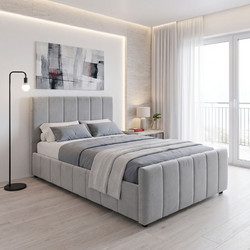 Pakoworld Doulia Κρεβάτι Μονό Ανθρακί 100x200cm