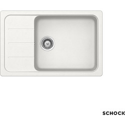 Schock Cristalite Element 110- Superwhite Ένθετος Νεροχύτης Γρανίτη Αντιστρεφόμενος Ματ 78x50cm 31180-1301