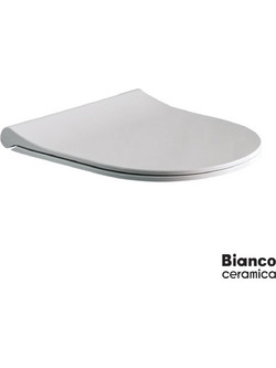 Bianco Ceramica Aida AD110 Καπάκι Λεκάνης Slim Soft Close Λευκό 9515-9610SC-300