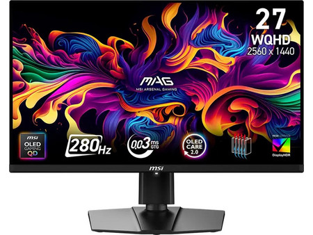 MSI MAG 271QP X28 QD-OLED HDR Gaming Monitor 26.5" 2560x1440 QHD 280Hz 0.03ms