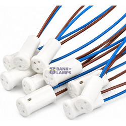 Lamp Holder G4 White, wire length 210mm