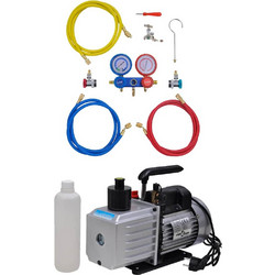 vidaXL Αντλία Κενού 100 L/min με Σετ Ελέγχου Πίεσης 2 Εξόδων σε Θήκη