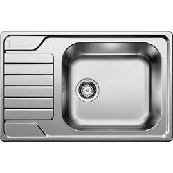 Blanco Dinas XL 6 S Compact Ένθετος Νεροχύτης Inox Σατινέ 78x50cm