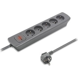 Qoltec Power Strip 5-socket 1.8m Gray (50275)