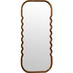 Artekko Mirror Καφέ Επιδαπέδιος Καθρέπτης από Ξύλο Πεύκου (79.7x3.6x188)cm