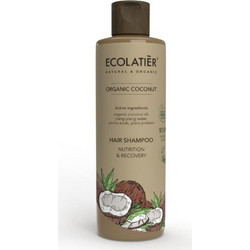 Ecolatier Green Hair Shampoo Nutrition & Recovery Organic Coconut Σαμπουάν για Επανόρθωση 15ml