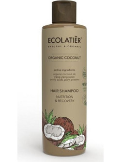 Ecolatier Green Hair Shampoo Nutrition & Recovery Organic Coconut Σαμπουάν για Επανόρθωση 15ml
