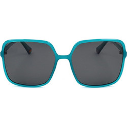 Polaroid Eyewear PLD6128/S MVU/M9 Γυναικεία Γυαλιά Ηλίου Oversized Κοκάλινα Μπλε με Μαύρο Polarized Φακό