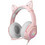 Onikuma K9 Cat Ears Gaming Headset Over Ear Pink