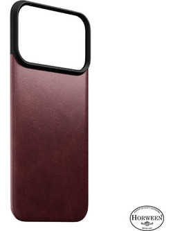 Nomad Magnetic Leather Back Cover MagSafe Horween Burgundy (iPhone 18 Pro / 17 Pro)