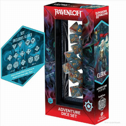 Dungeons & Dragons: Dice Set - Adventure Dice - Cleric: Light Blue / Red